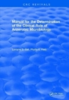 Image for Manual for the Determination of the Clinical Role of Anaerobic Microbiology