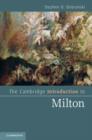 Image for The Cambridge introduction to Milton