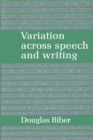 Image for Variation across speech and writing