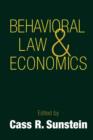 Image for Behavioral law and economics