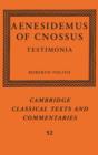 Image for Aenesidemus of Cnossus: testimonia : 52
