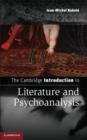 Image for The Cambridge introduction to literature and psychoanalysis