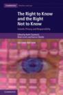 Image for The right to know and the right not to know