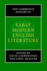 Image for The Cambridge history of early modern English literature