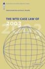 Image for The WTO case law of 2003
