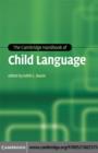 Image for The Cambridge handbook of child language
