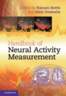 Image for Handbook of neural activity measurement