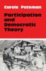 Image for Participation and democratic theory