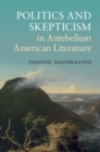 Image for Politics and Skepticism in Antebellum American Literature