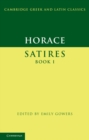 Image for Horace: Satires Book I : Book 1
