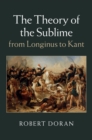 Image for The theory of the sublime from Longinus to Kant