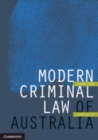 Image for Modern criminal law of Australia