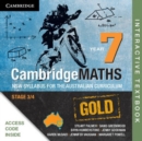 Image for Cambridge Mathematics GOLD NSW Syllabus for the Australian Curriculum Year 7 Digital (Card)