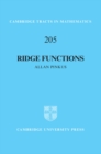Image for Ridge Functions : 205