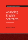 Image for Analysing English Sentences