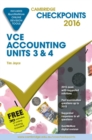 Image for Cambridge Checkpoints VCE Accounting Units 3&amp;4 2016 and Quiz Me More