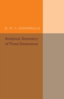 Image for Analytical Geometry of Three Dimensions
