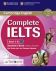 Image for Complete IELTS Bands 5-6.5 Student&#39;s Book without Answers with CD-ROM with Testbank