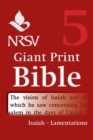 Image for NRSV Giant Print Bible: Volume 5, Isaiah - Lamentations