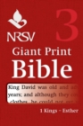 Image for NRSV Giant Print Bible: Volume 3, 1 Kings - Esther