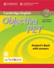 Image for Objective PET: Student&#39;s book with answers