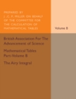 Image for Mathematical tables.Part-volume B,: The airy integral