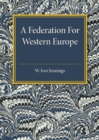Image for A Federation for Western Europe
