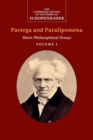 Image for Parerga and paralipomena  : short philosophical essaysVolume 1