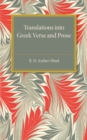 Image for Translations into Greek Verse and Prose