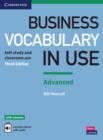 Image for Business vocabulary in use  : self-study and classroom use: Advanced book with answers