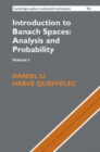 Image for Introduction to Banach Spaces: Analysis and Probability: Volume 1