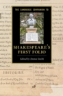 Image for The Cambridge companion to Shakespeare&#39;s First Folio