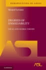 Image for Degrees of unsolvability: local and global theory : 11