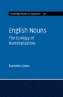 Image for English Nouns: The Ecology of Nominalization