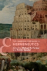 Image for The Cambridge Companion to Hermeneutics