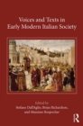 Image for Voices and texts in early modern Italian society