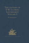 Image for The letters of F.W. Ludwig Leichhardt.