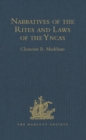 Image for Narratives of the rites and laws of the Yncas