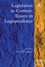 Image for Legislation in context: essays in legisprudence