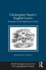 Image for Christopher Smart&#39;s English Lyrics: Translation in the Eighteenth Century