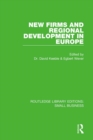 Image for New firms and regional development in Europe