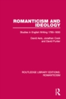 Image for Romanticism and ideology: studies in English writing 1765-1830