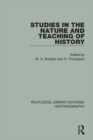 Image for Studies in the nature and teaching of history
