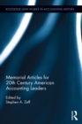 Image for Memorial articles for 20th century American accounting leaders