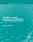 Image for Petroleum company operations and agreements in the developing countries