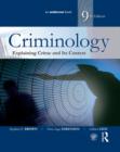 Image for Criminology: explaining crime and its context