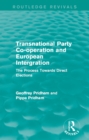 Image for Transnational party co-operation and European integration: the process towards direct elections