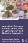 Image for Argentina&#39;s economic reforms of the 1990s in contemporary and historical perspective