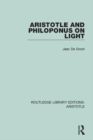 Image for Aristotle and Philoponus on light