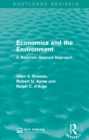 Image for Economics and the environment: a materials balance approach